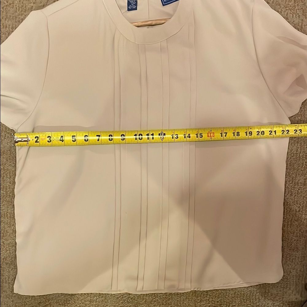 Karen Scott Cream Blouse - Picture 8 of 9